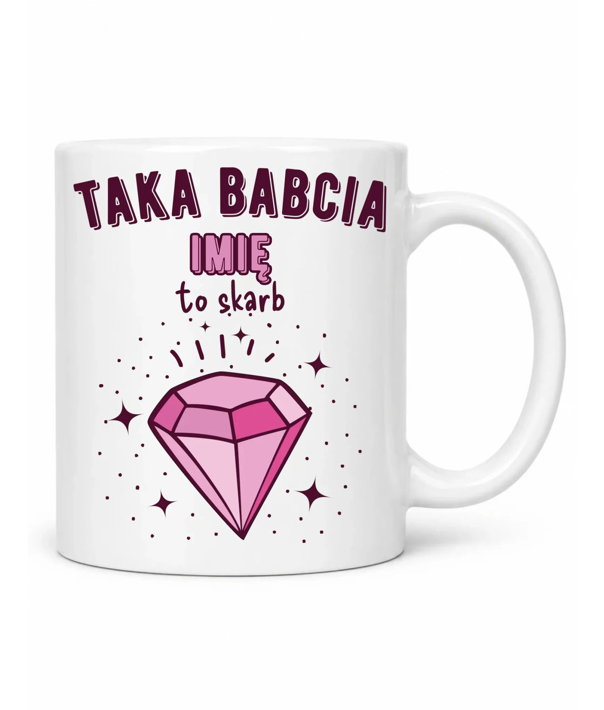 Kubek dla babci - Taka Babcia to skarb - personalizowany B06