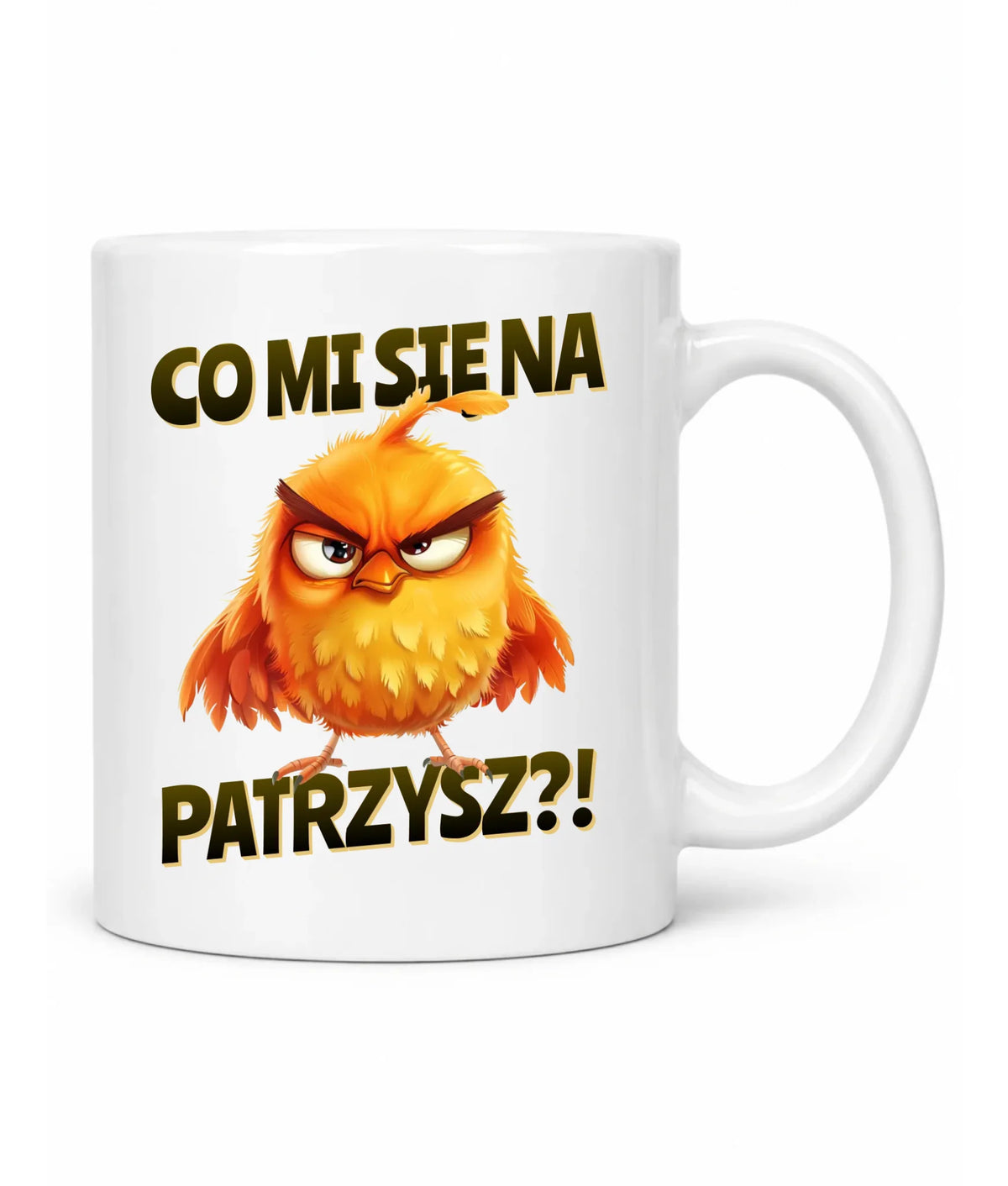 Śmieszny kubek - Prezent dla chłopaka kolegi - Co mi się na ptaka patrzysz DCH24