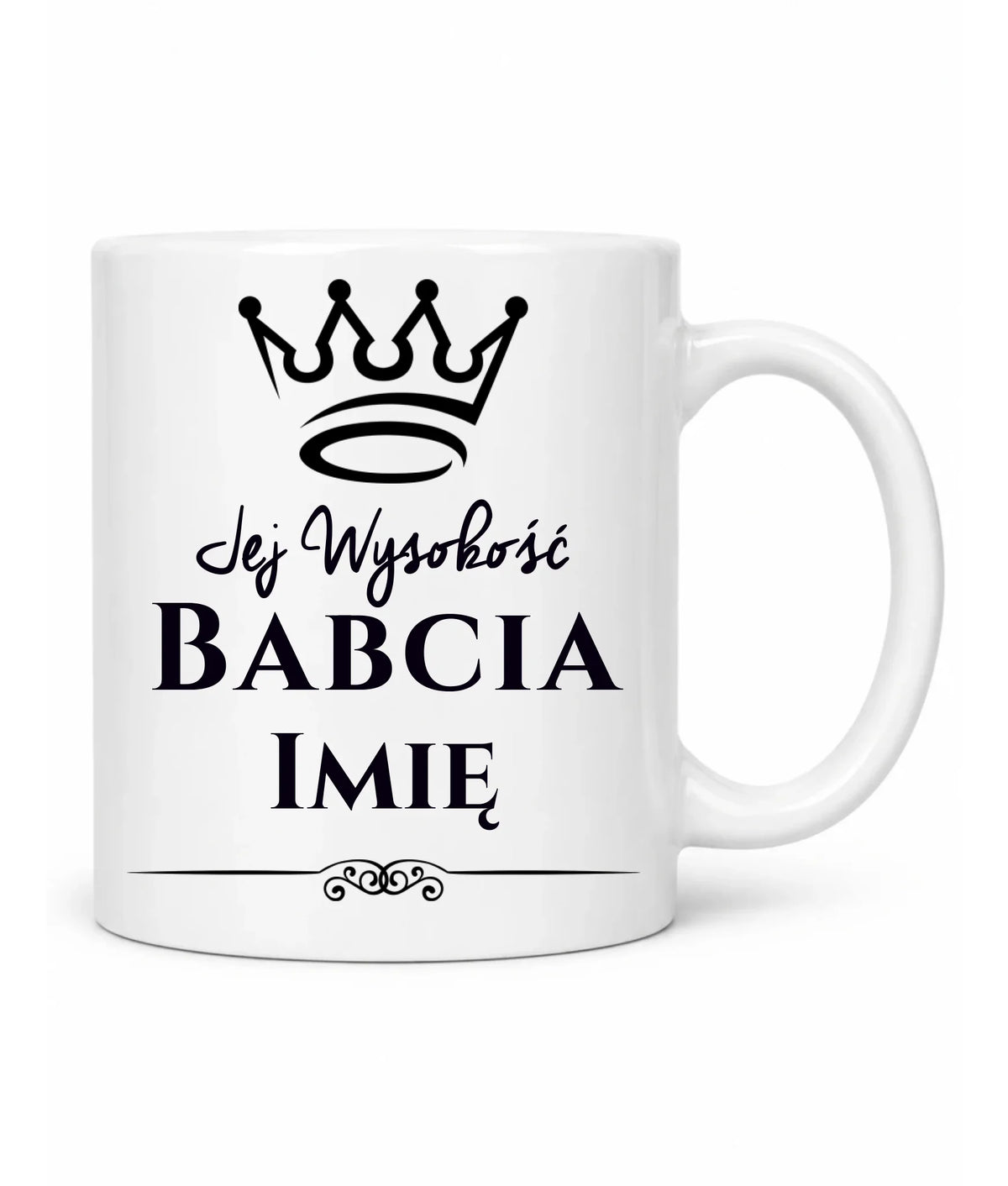 Kubek dla babci - Jej Wysokość Babcia - personalizowany B11