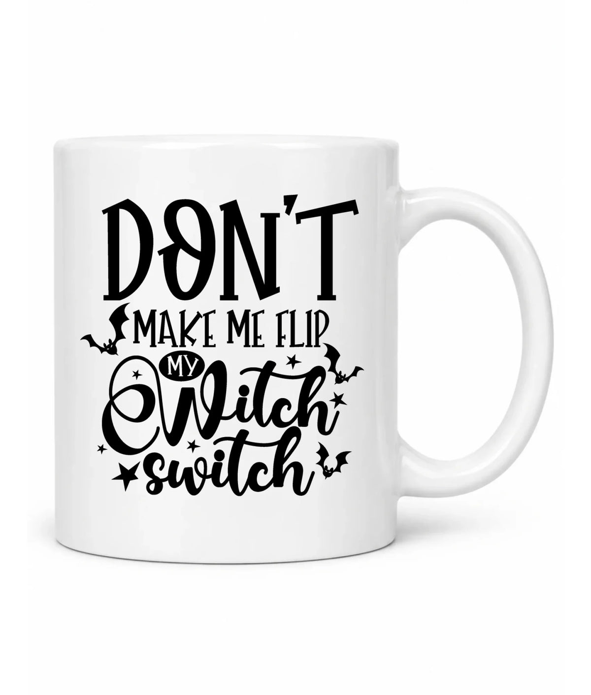 Kubek na Halloween - Don't make me flip my witch switch - śmieszny HL11