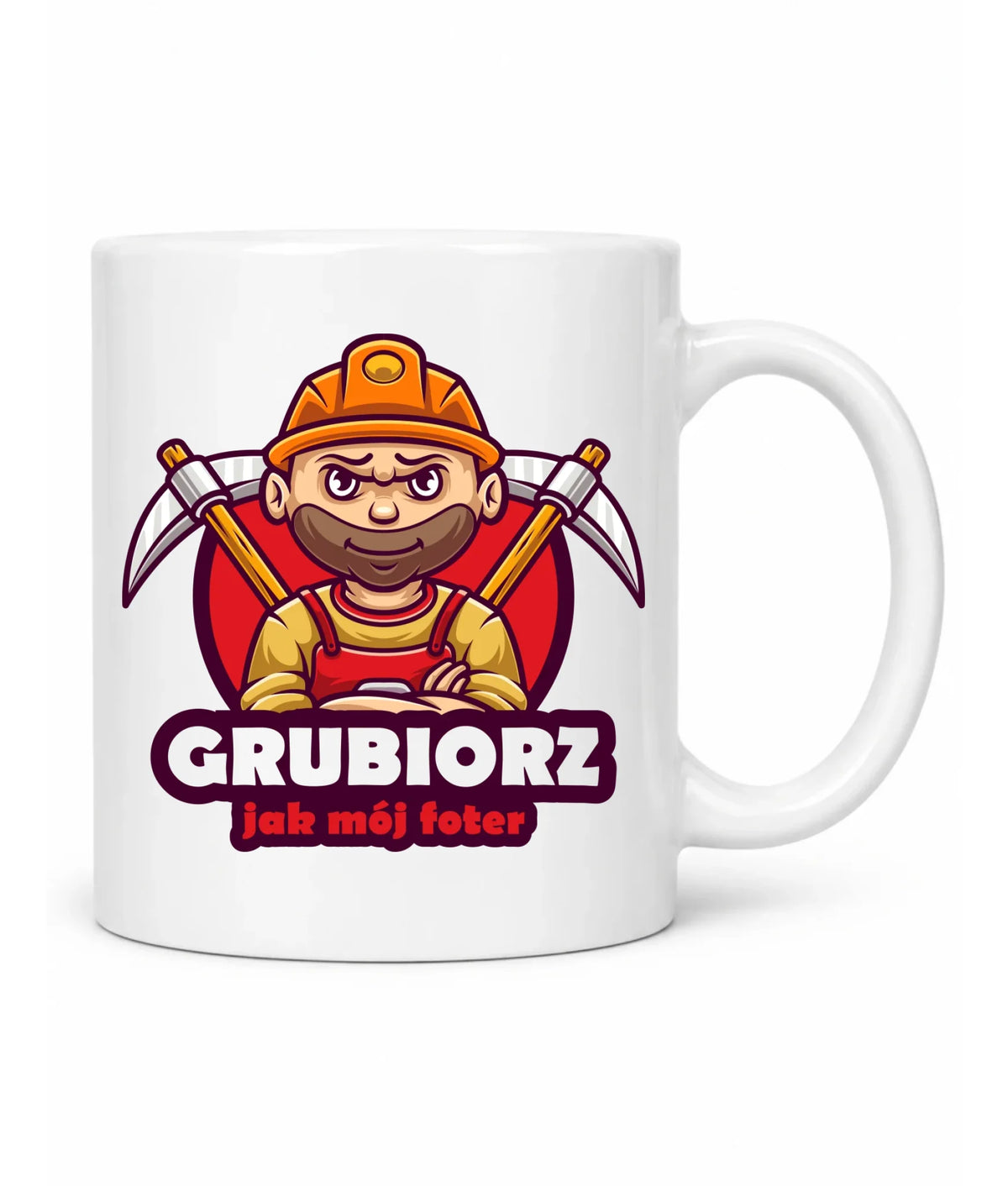 Kubek dla górnika - Grubiorz jak mój foter