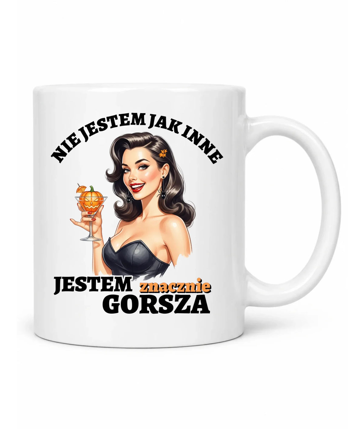 Kubek damski halloweenowy - Nie jestem jak inne HL24