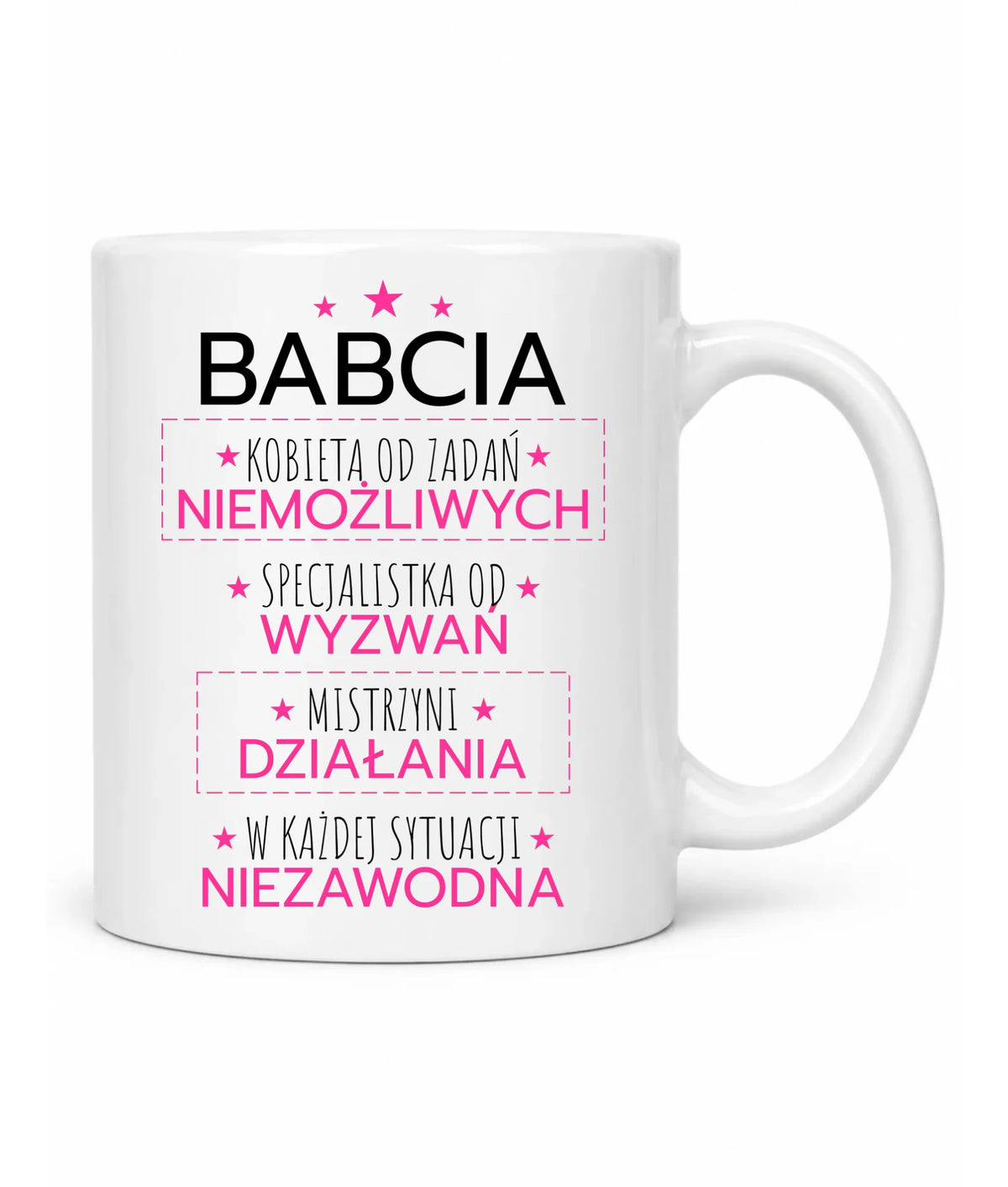 Kubek dla babci - Babcia kobieta od zadań niemożliwych B30
