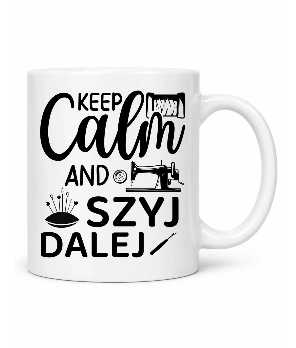 Kubek szyciowy dla krawcowej – KEEP CALM and SZYJ DALEJ HS31