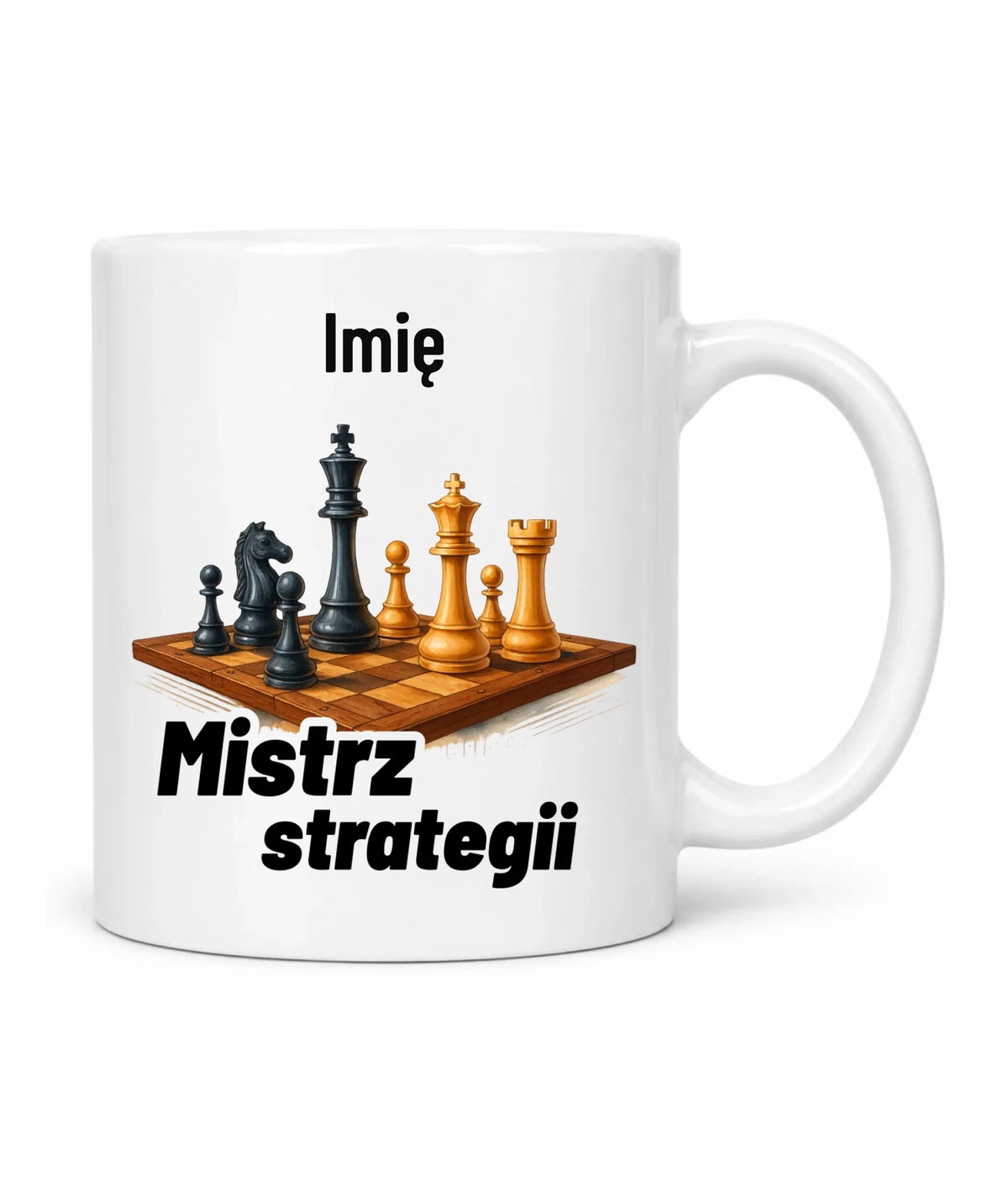 Kubek dla szachisty - Mistrz strategii - personalizowany HSZ11