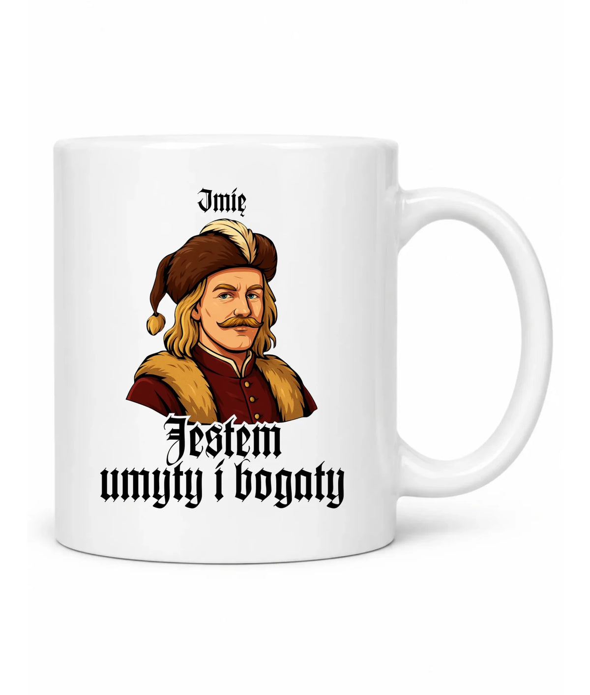 Kubek - Jestem umyty i bogaty - dla fanów serialu 1670 - personalizowany H60