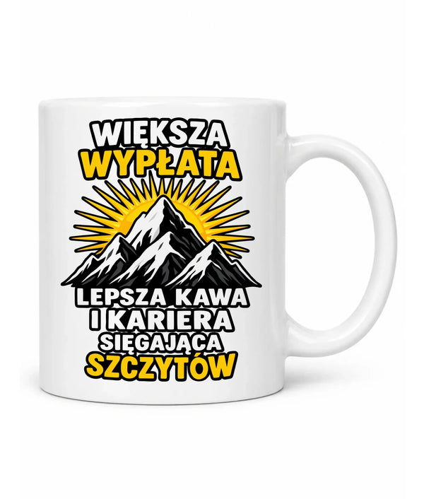 Kubek na odejście z pracy - Większa wypłata, lepsza kawa