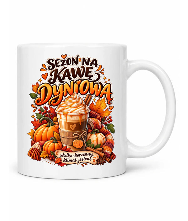 Kubek jesienny - Sezon na kawę dyniową