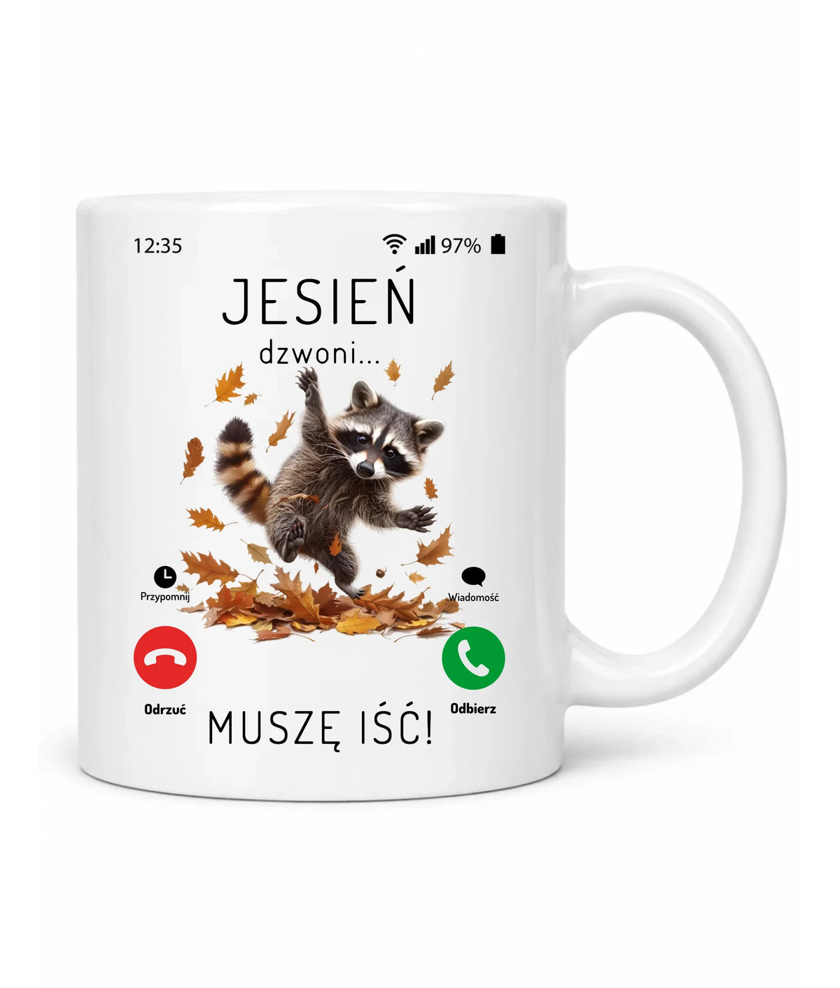 Kubek jesienny - Jesień dzwoni muszę iść JS18