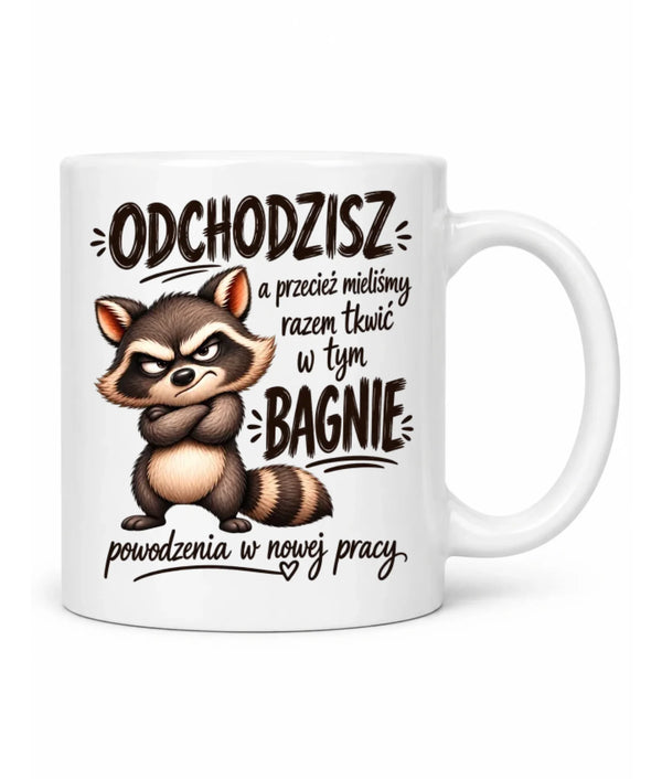 Kubek na odejście z pracy - Razem w tym bagnie