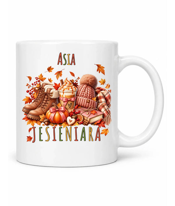 Kubek jesienny z imieniem - Jesieniara