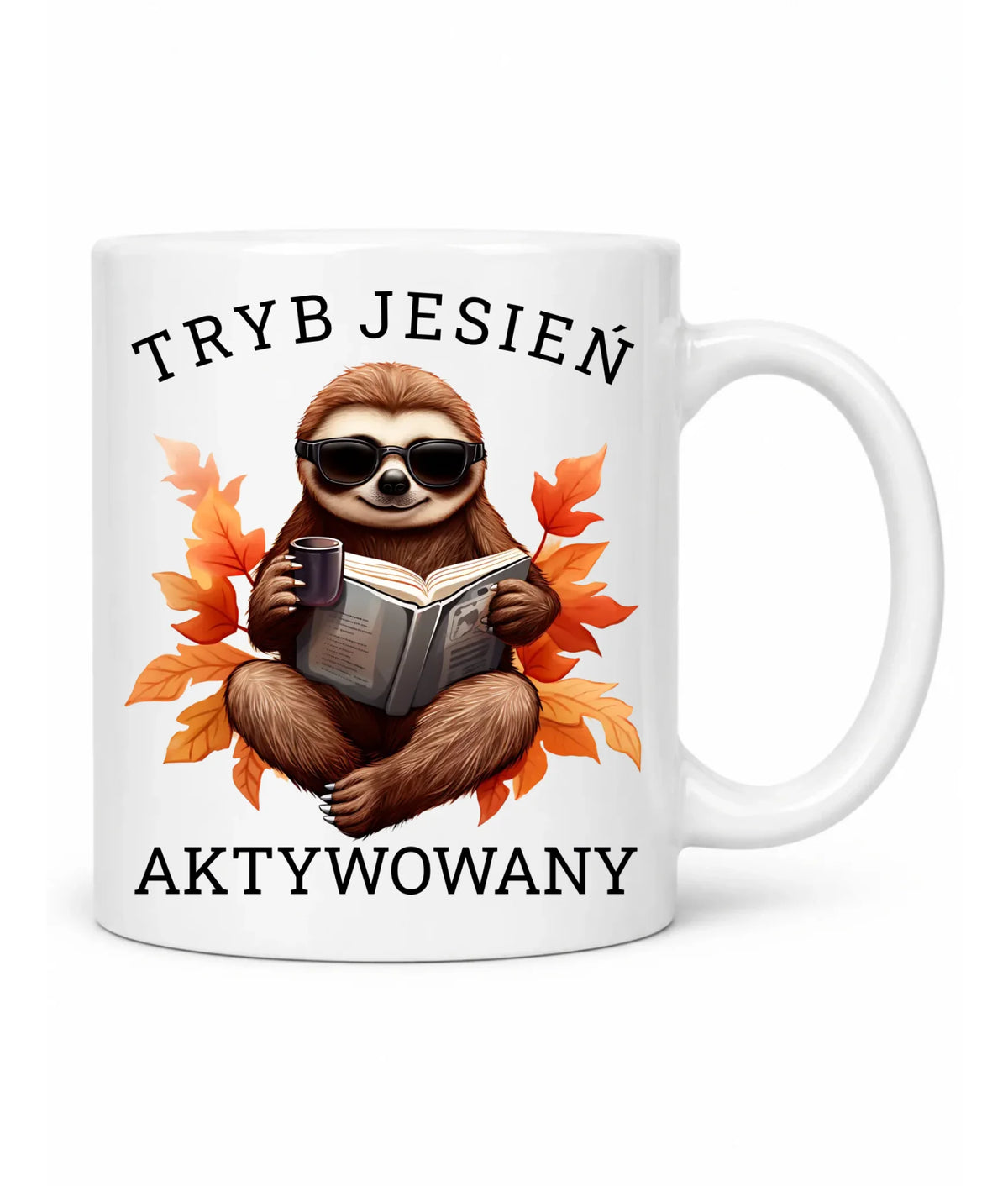 Kubek jesienny - Leniwiec - Tryb jesień aktywowany JS23