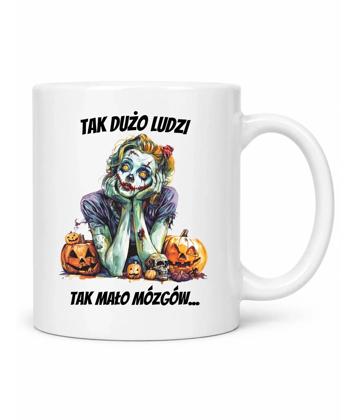 Kubek na Halloween - Zombie - Tak mało mózgów HL31