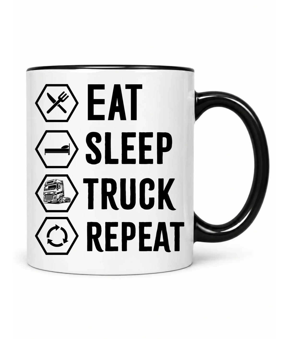Kubek dla kierowcy ciężarówki - Eat Sleep Truck Repeat ZKT05