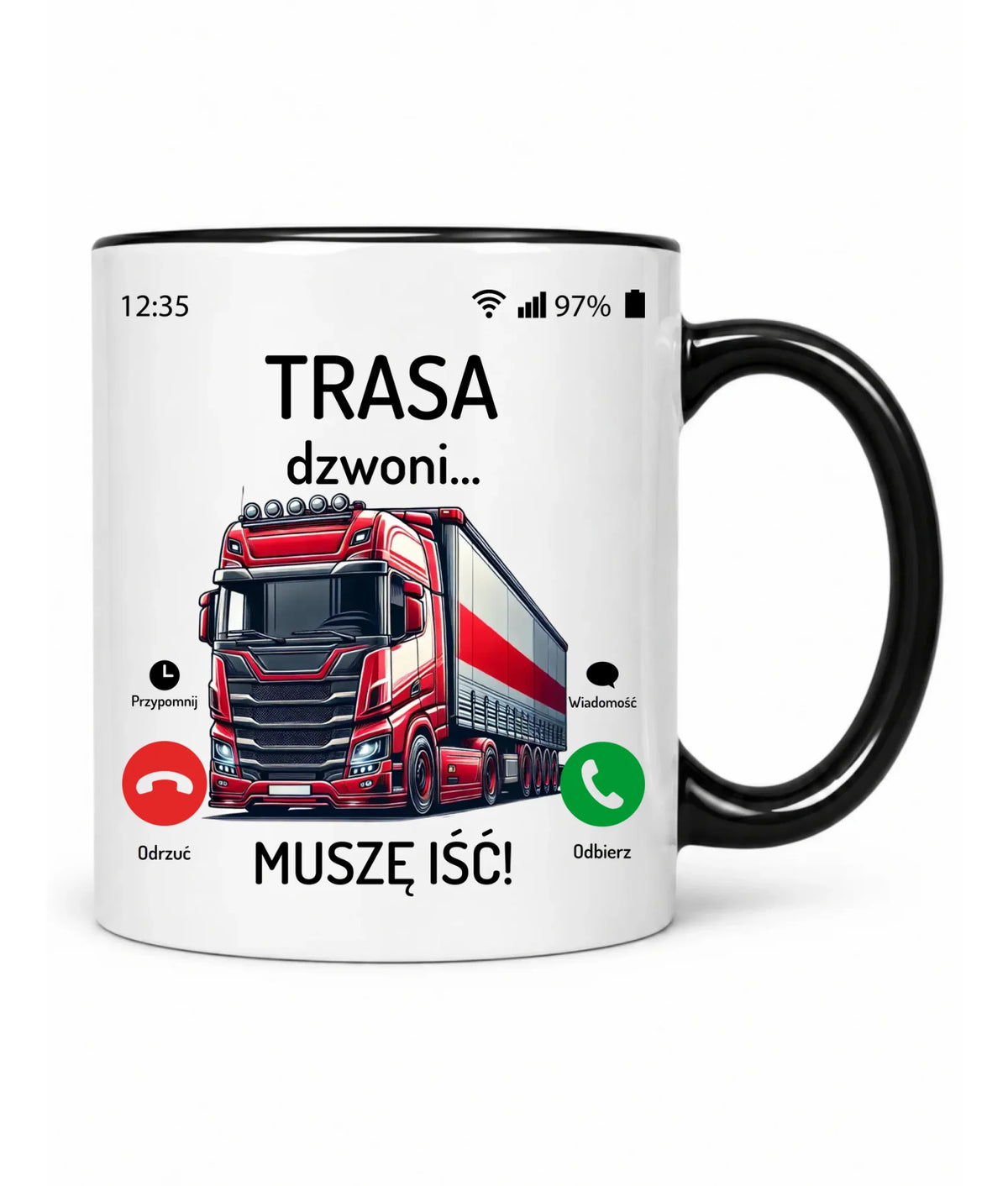 Kubek dla zawodowego kierowcy - Trasa dzwoni muszę iść ZKT03