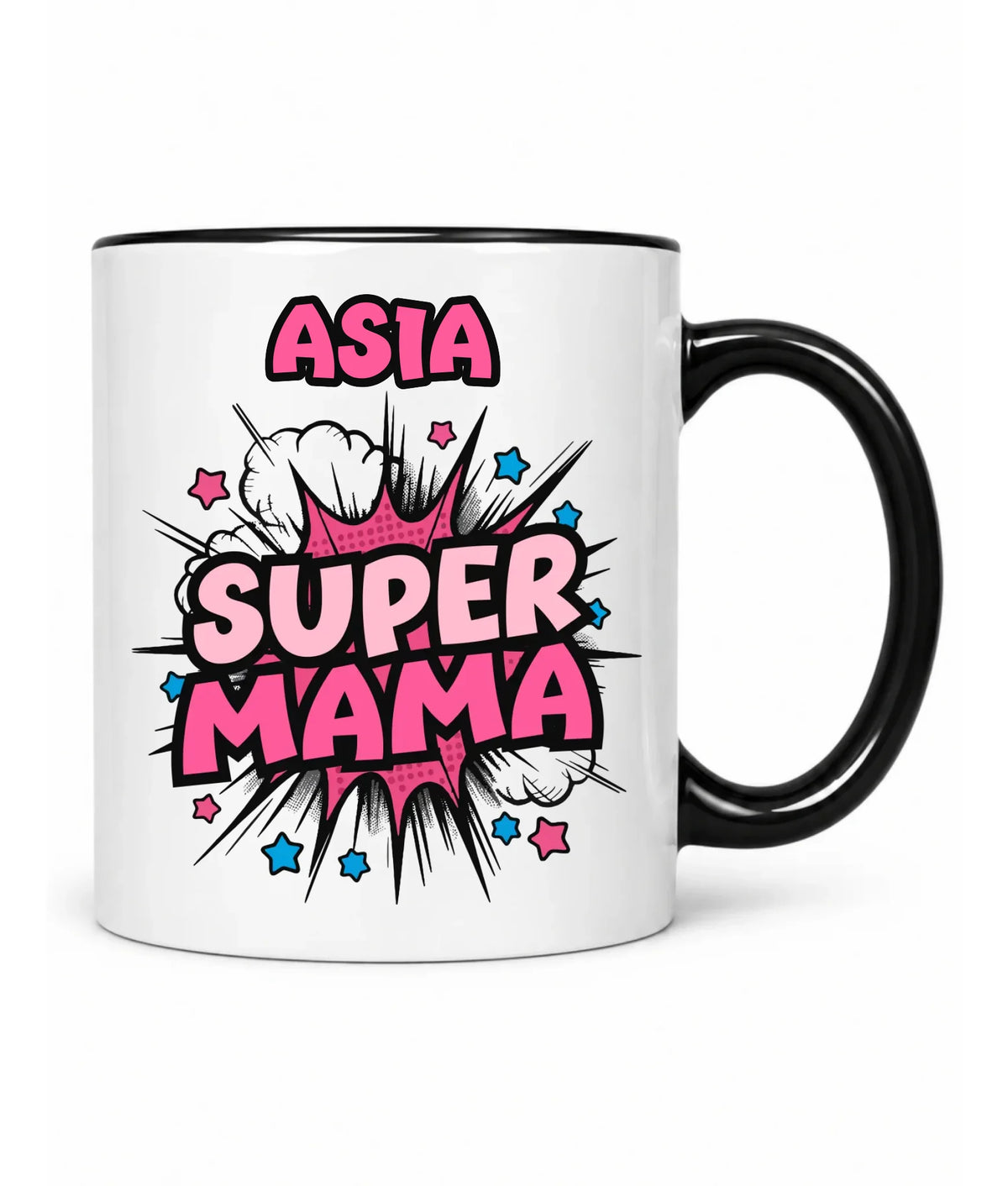 Kubek dla mamy z imieniem - Super Mama - personalizowany DM24
