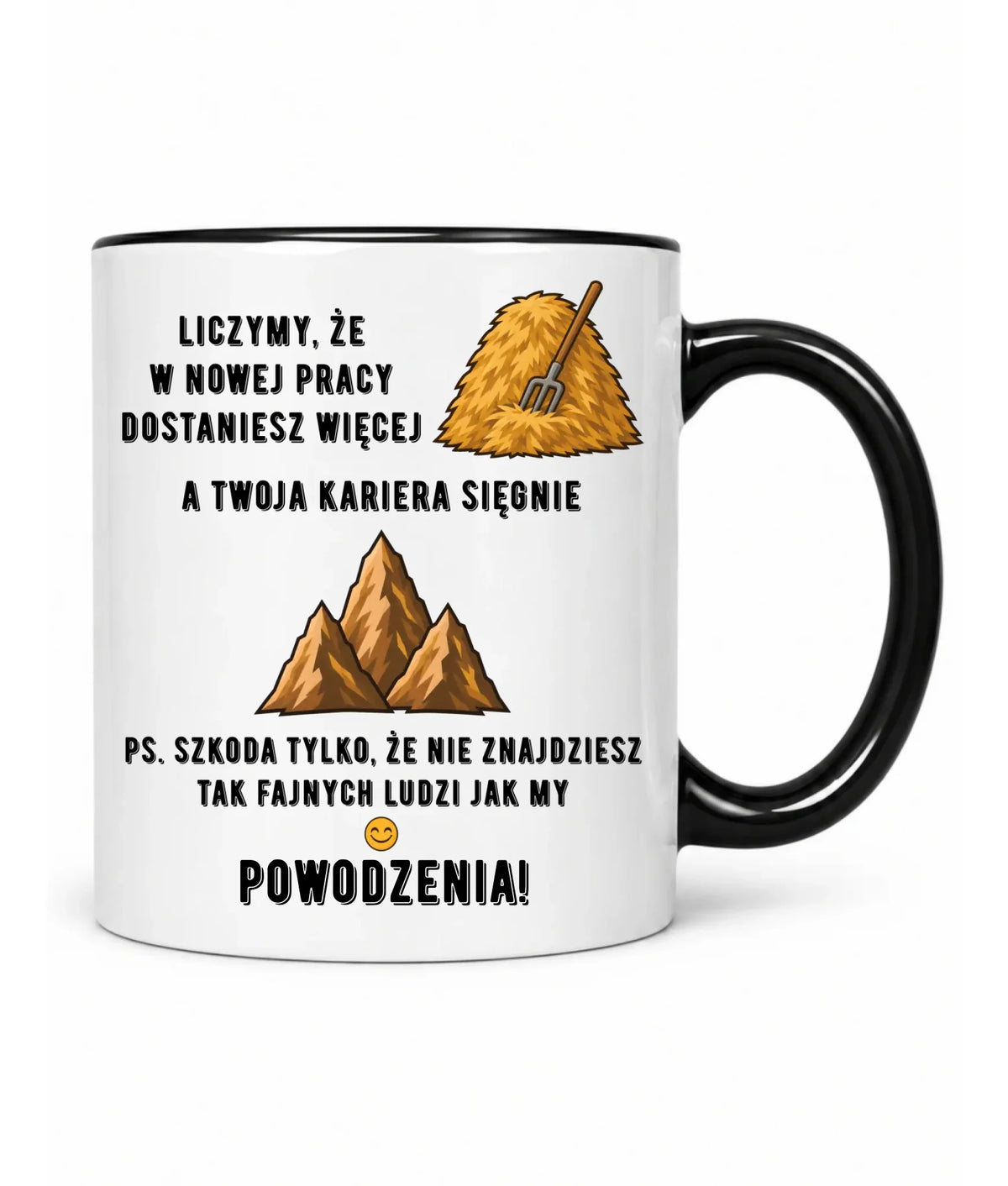 Kubek na odejście z pracy - W nowej pracy dostaniesz więcej siana