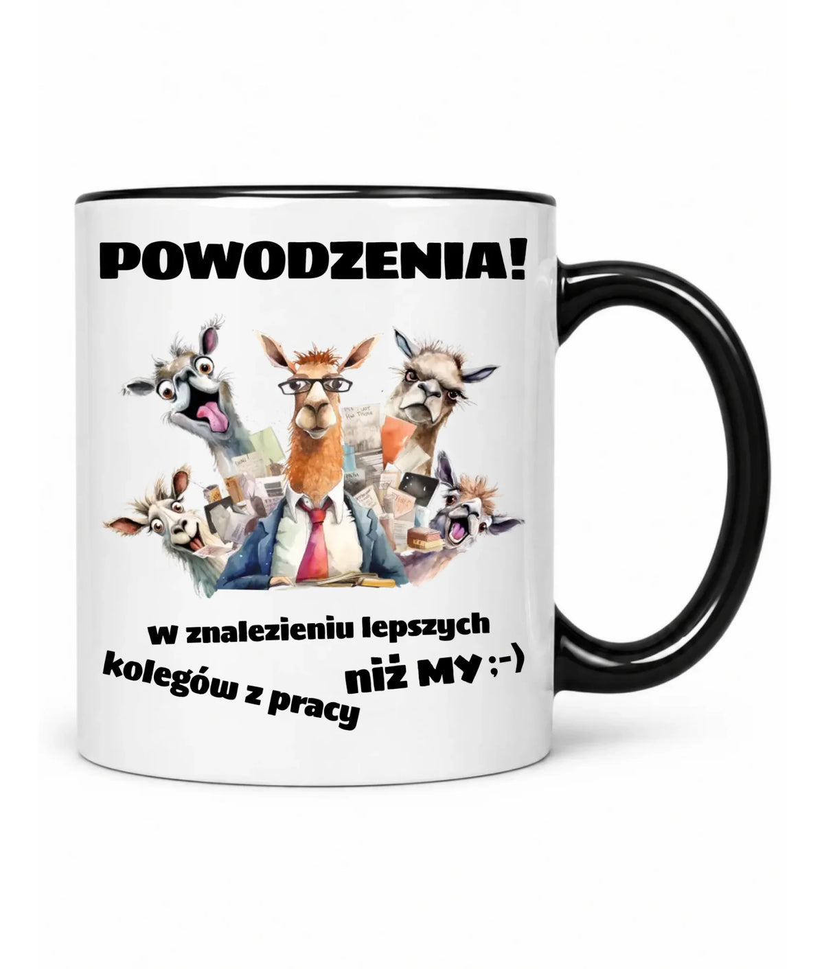 Kubek na odejście z pracy - Powodzenia w znalezieniu lepszych kolegów