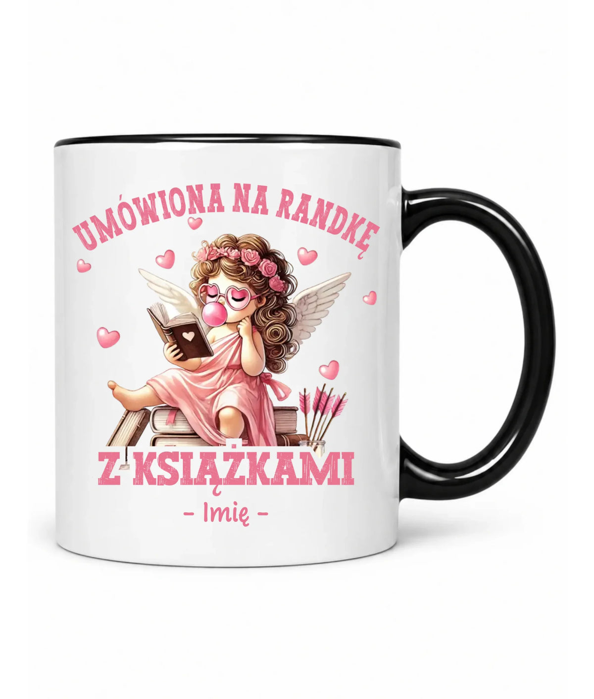 Kubek dla czytelniczki – Umówiona na randkę z książkami - personalizowany W19