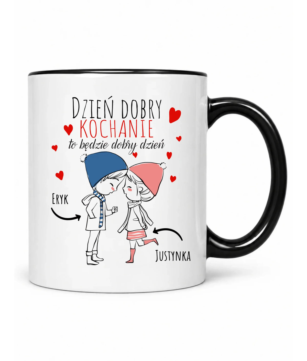 Kubek dla par - Dzień dobry Kochanie - personalizowany W10