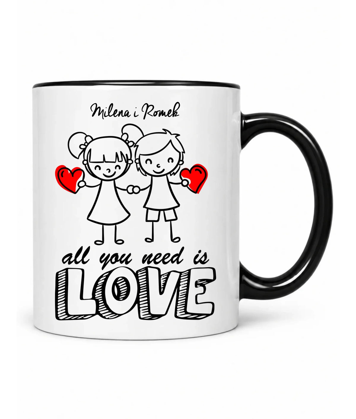 Kubek dla par - All You need is love - personalizowany W13