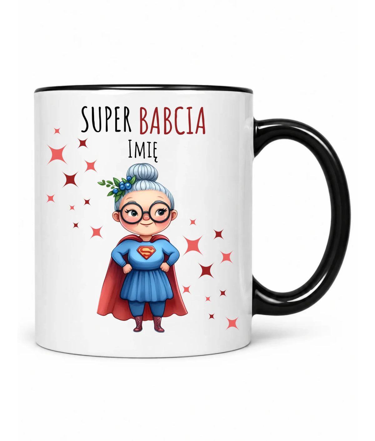Kubek dla babci - Super Babcia - personalizowany B02
