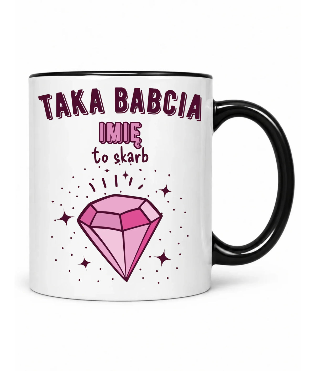 Kubek dla babci - Taka Babcia to skarb - personalizowany B06