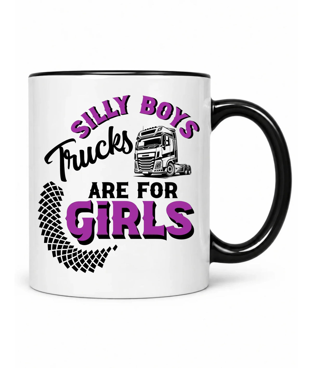 Kubel - kierowca ciężarówki - Silly boys trucks are for girls ZKT11