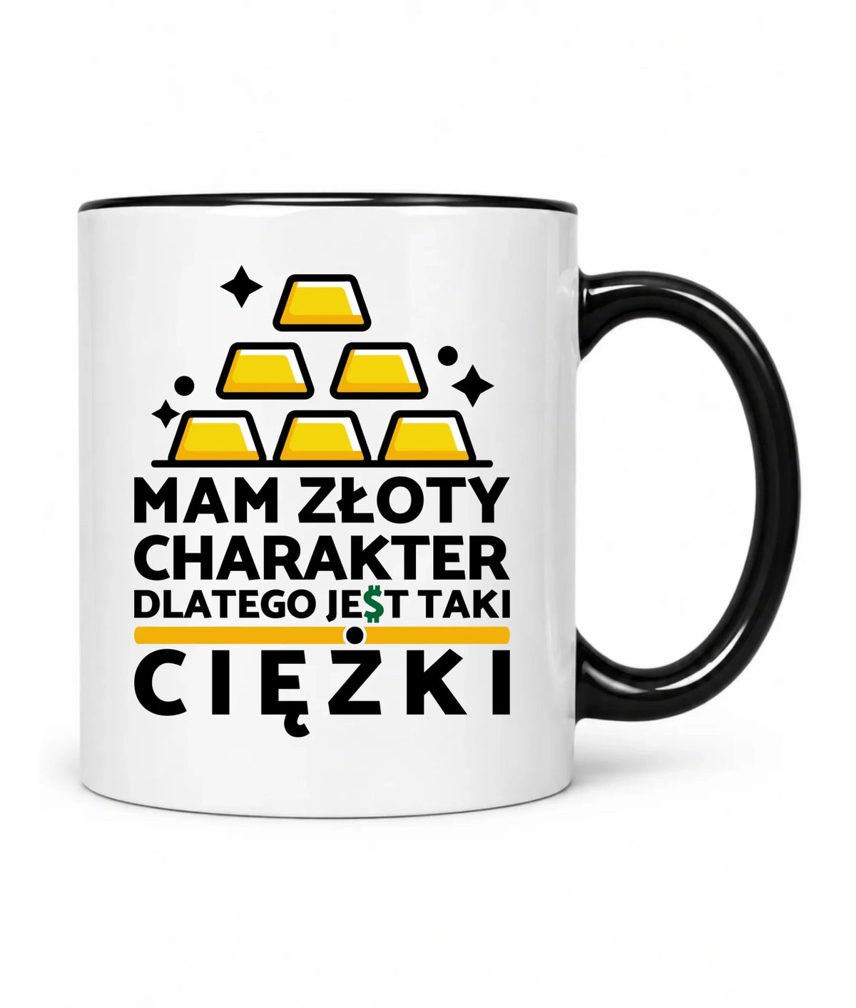 Kubek - prezent dla chłopaka - Złoty charakter DCH16