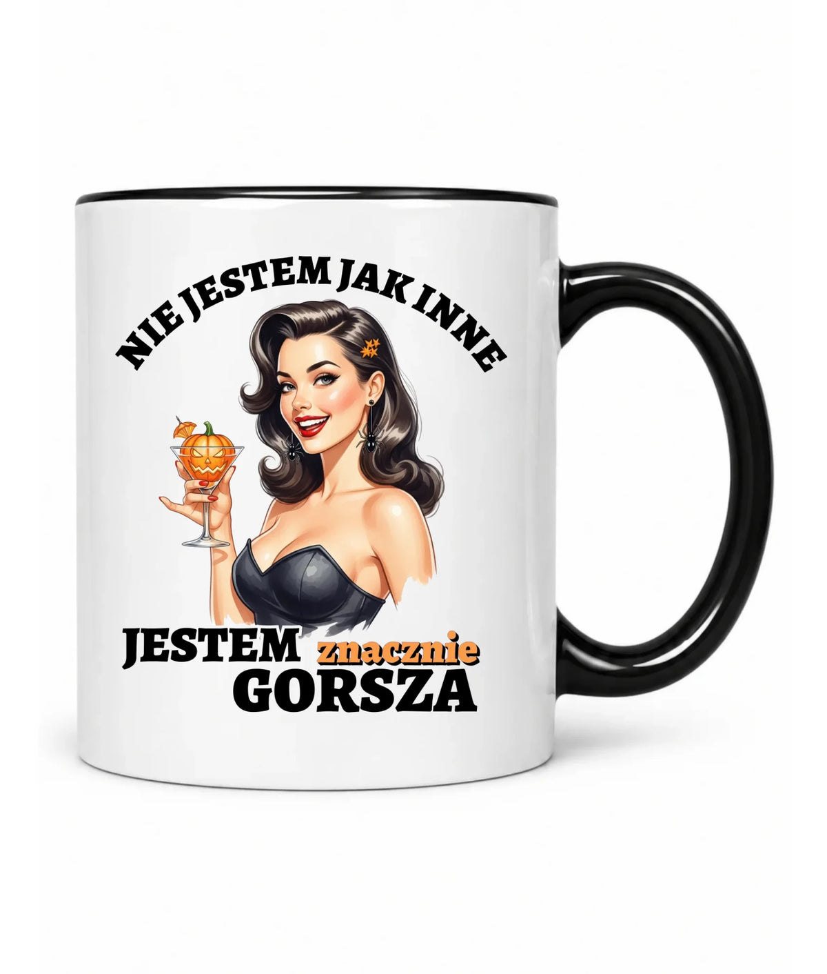 Kubek damski halloweenowy - Nie jestem jak inne HL24