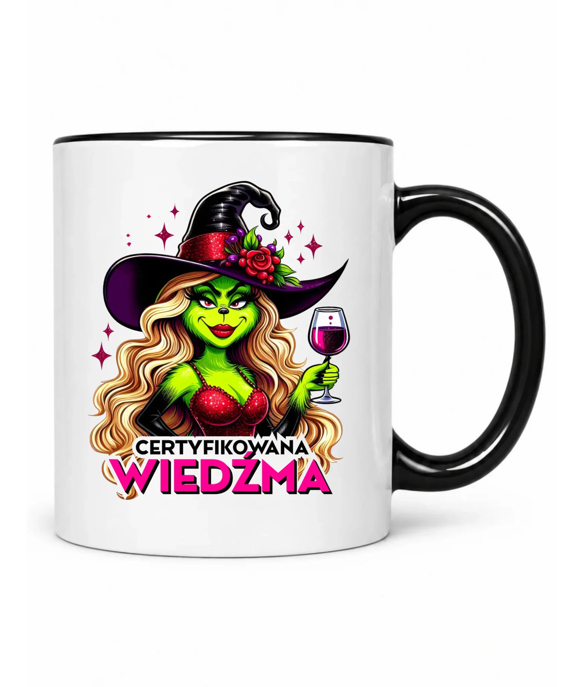 Kubek - Certyfikowana wiedźma - śmieszny HL13