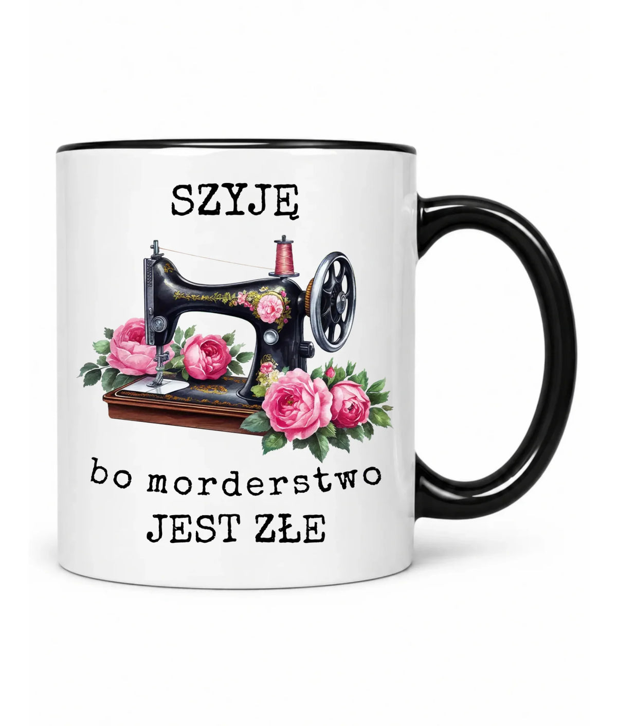 Kubek szyciowy dla krawcowej – Szyję, bo morderstwo jest złe HS14