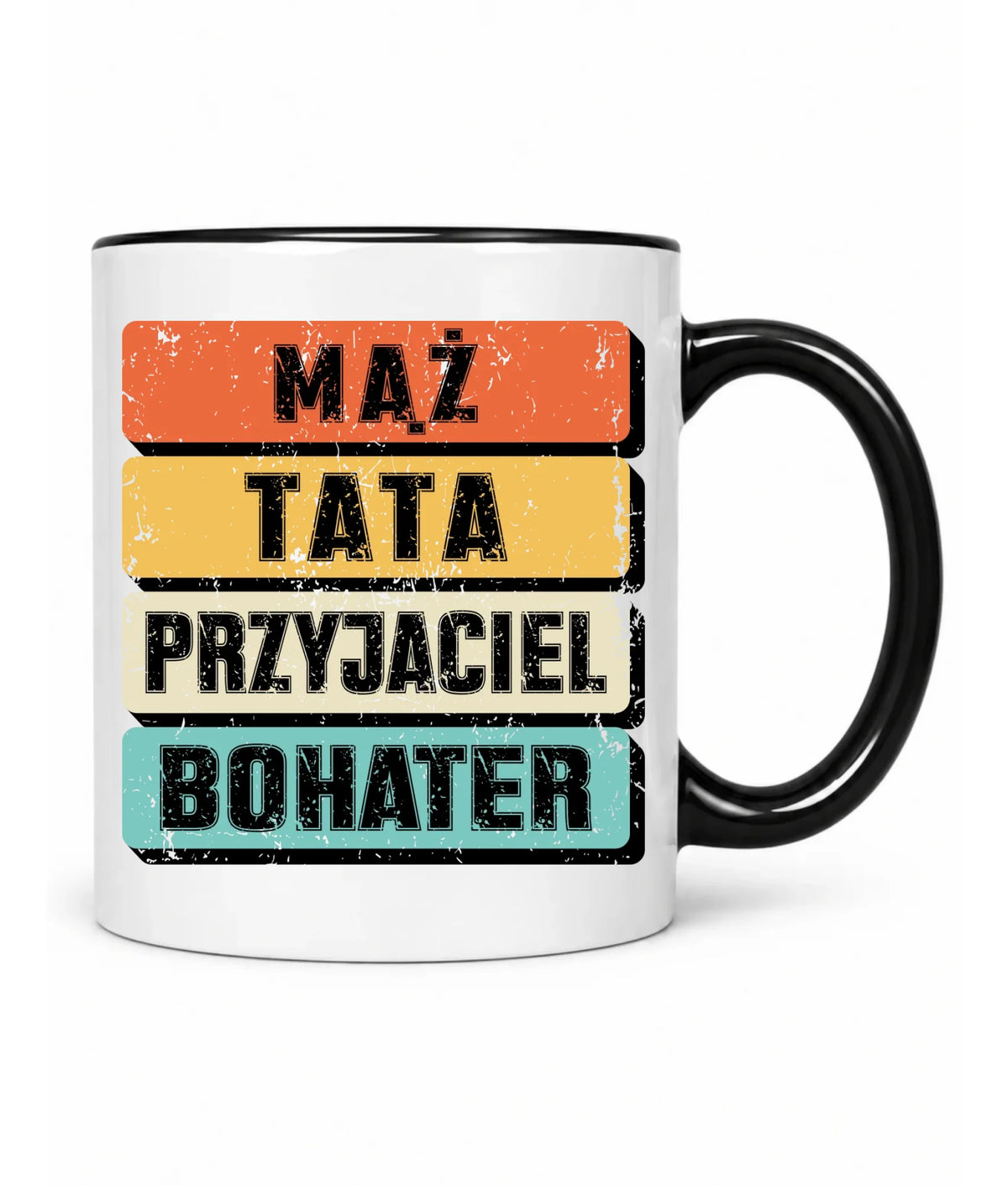 Kubek dla taty - Mąż Tata Przyjaciel Bohater DT05