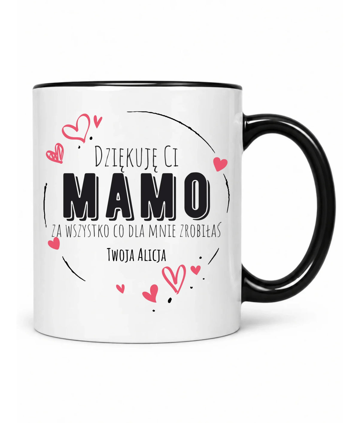 Kubek dla mamy - Dziękuję Ci Mamo - personalizowany DM32