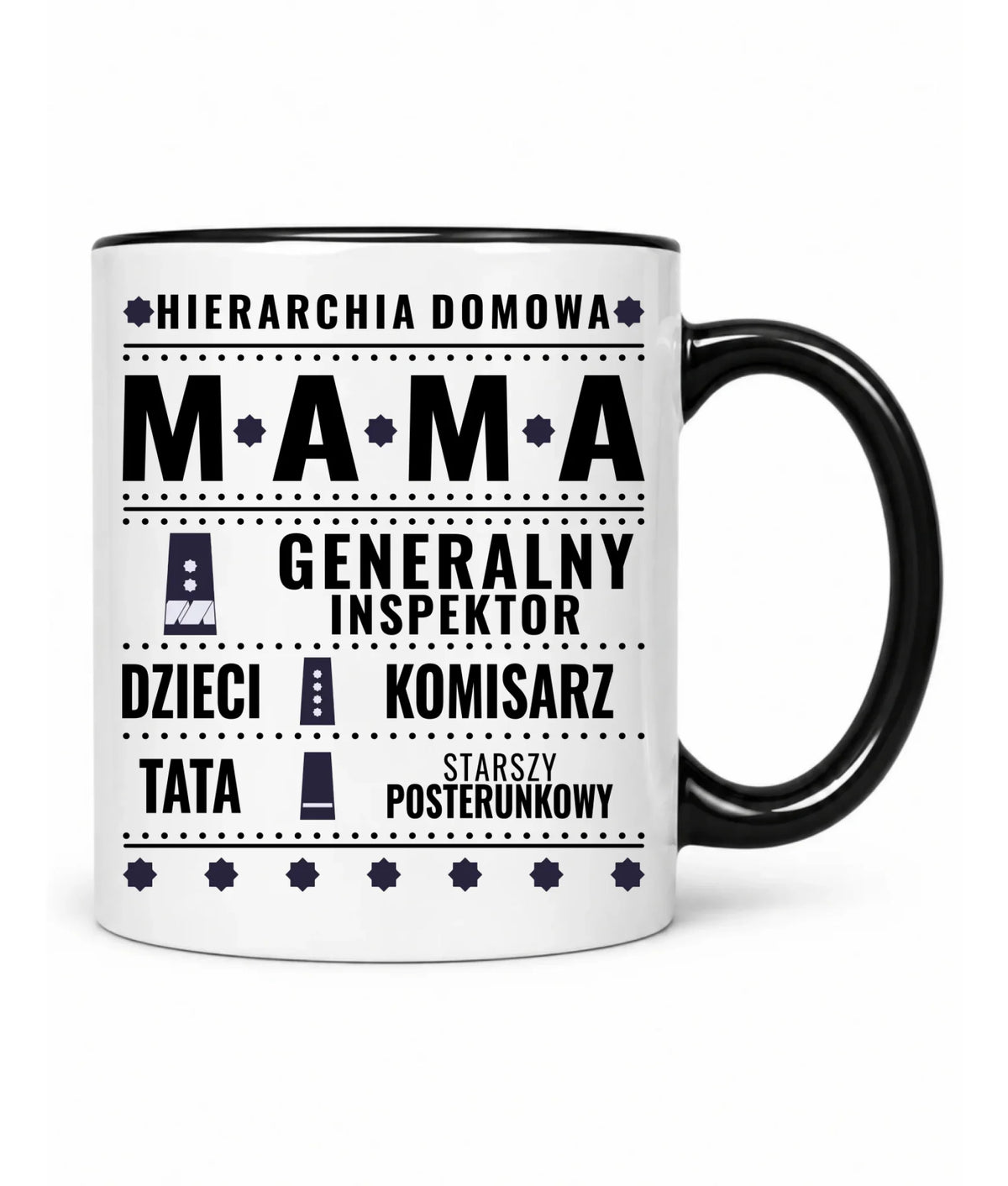 Kubek dla mamy - Generał Mama Policja - personalizowany DM41