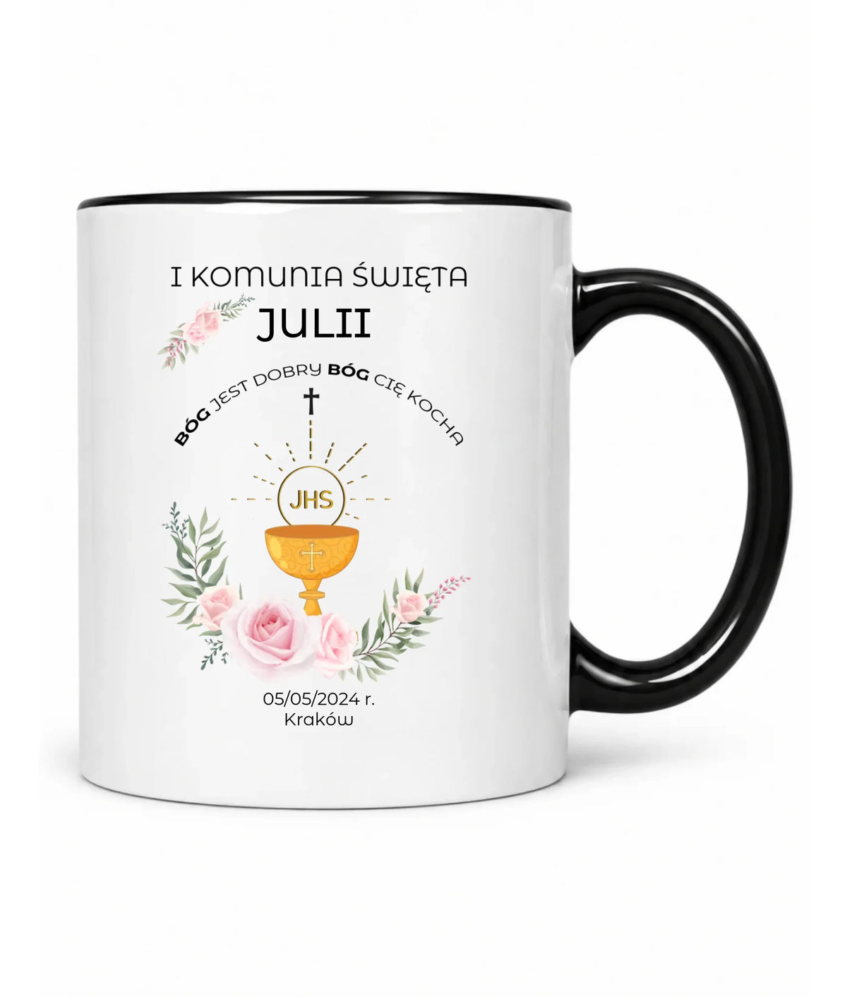 Kubek | Prezent na Pierwszą Komunię Świętą - personalizowany PK01