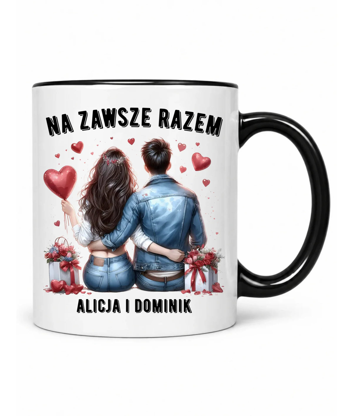 Kubek dla par - Na zawsze razem - personalizowany W07