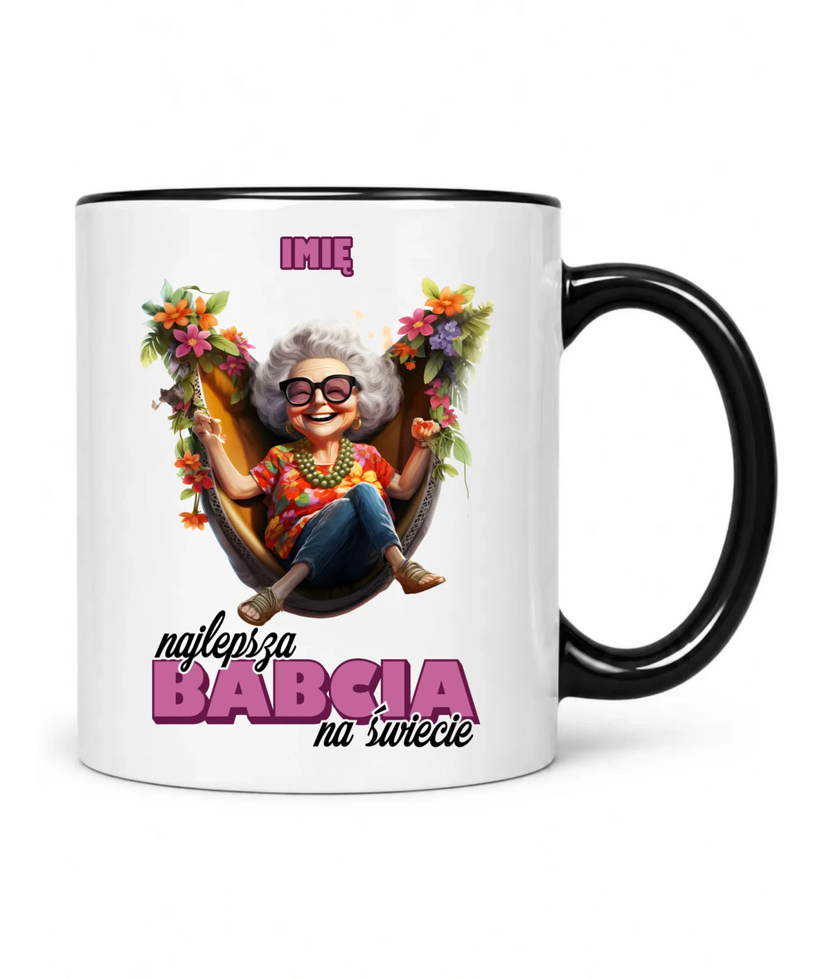 Kubek dla babci - Najlepsza Babcia na świecie - personalizowany B14