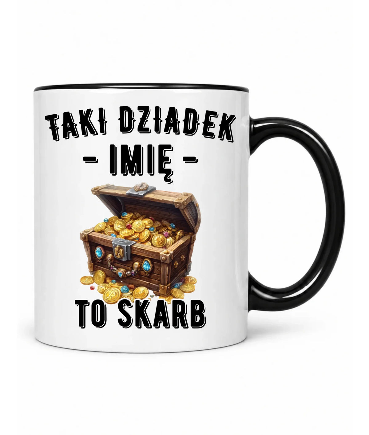Kubek dla dziadka - Taki dziadek to skarb - personalizowany D19