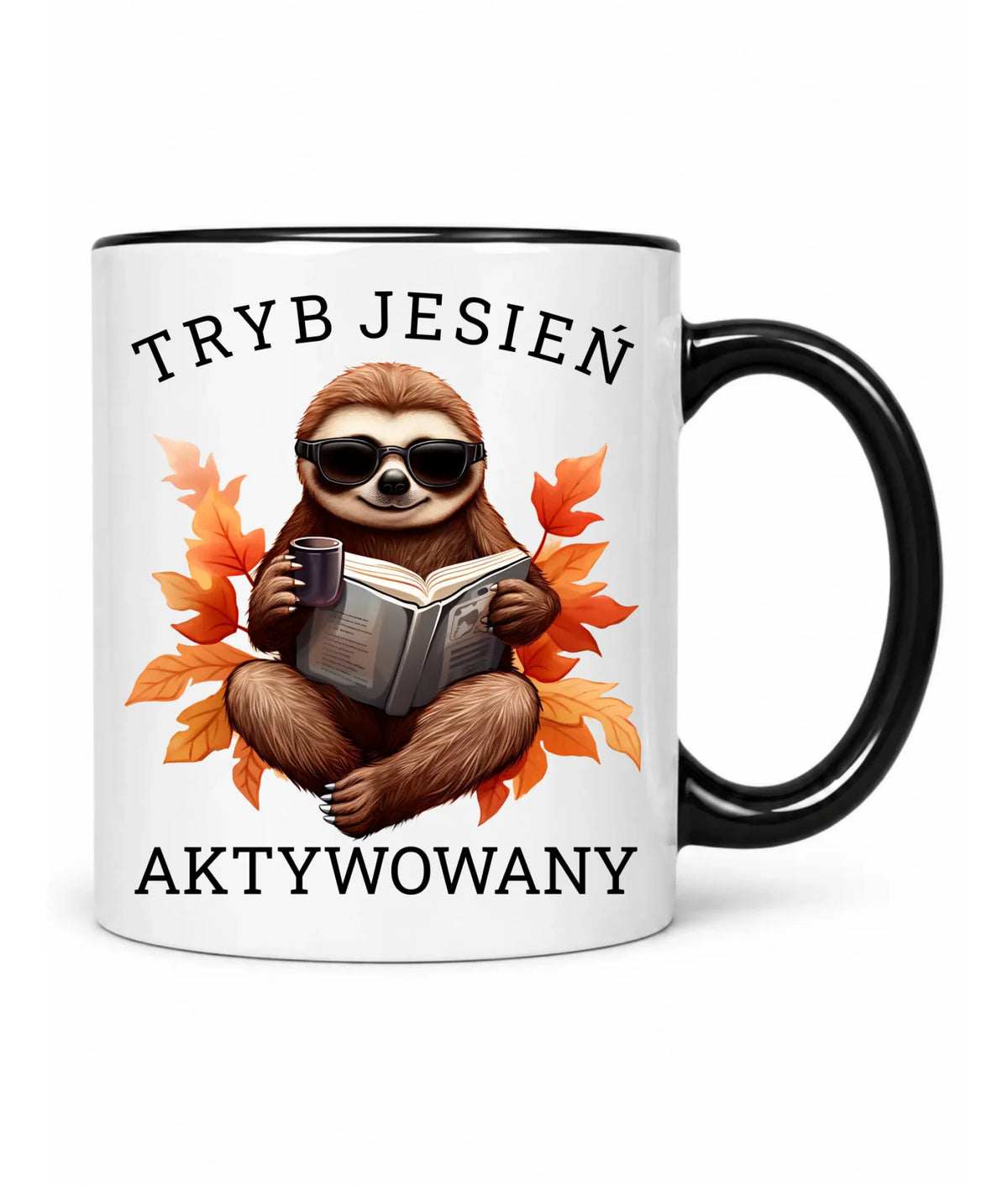 Kubek jesienny - Leniwiec - Tryb jesień aktywowany JS23