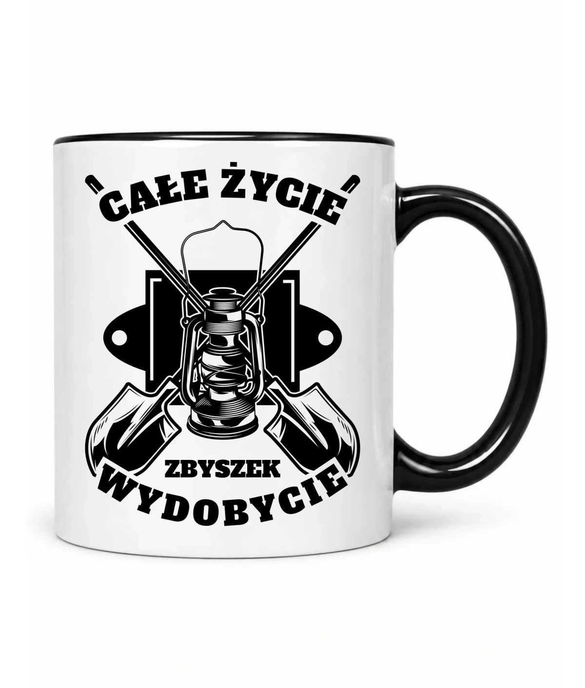 Kubek z imieniem dla górnika - Całe życie wydobycie