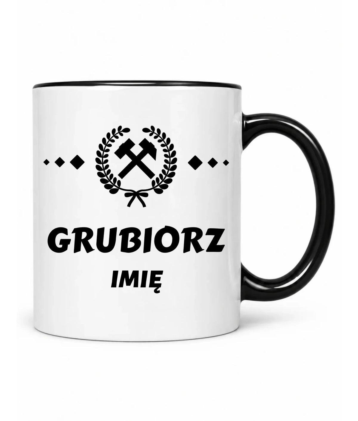 Kubek z imieniem dla górnika - Grubiorz