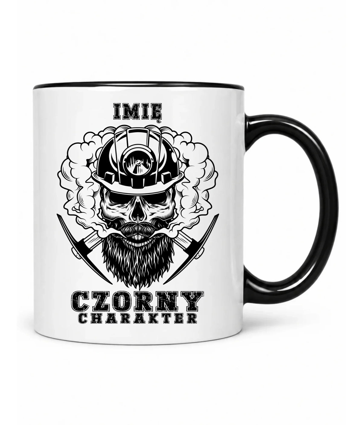Kubek z imieniem dla górnika - Czorny charakter
