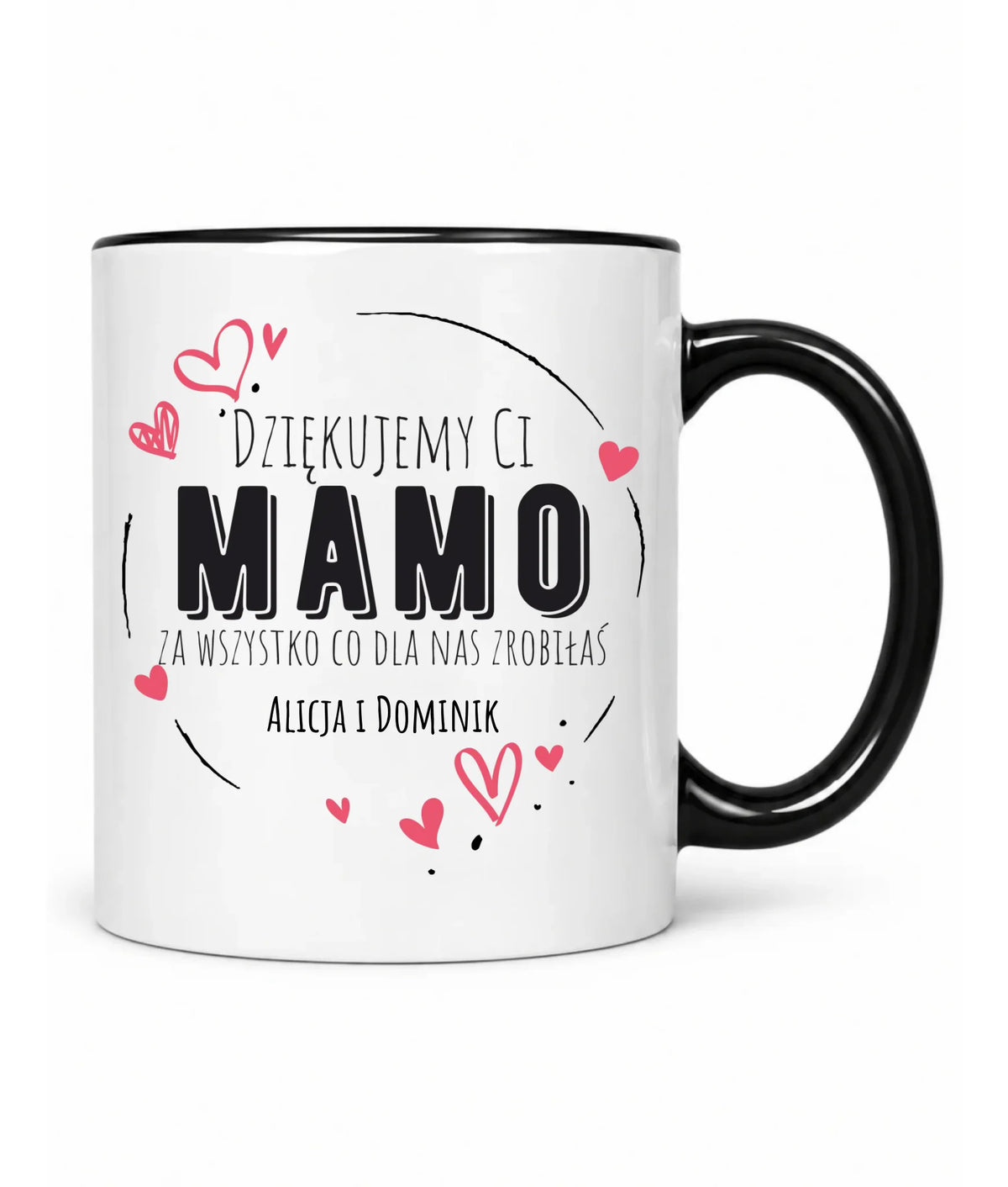 Kubek dla mamy - Dziękujemy Ci Mamo - personalizowany DM43