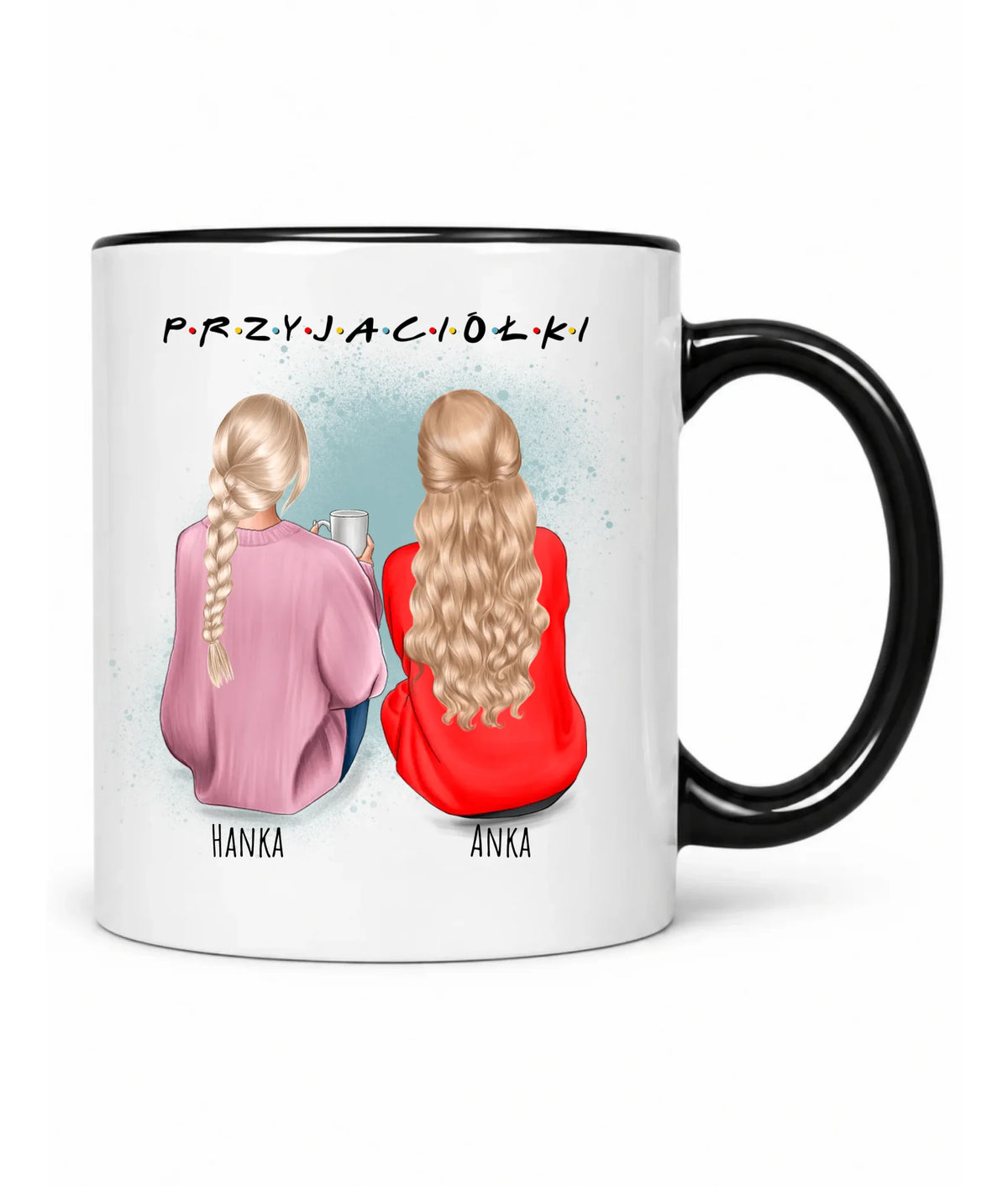 Kubek - prezent dla przyjaciółki - personalizowane postacie 2-4 osoby PR02