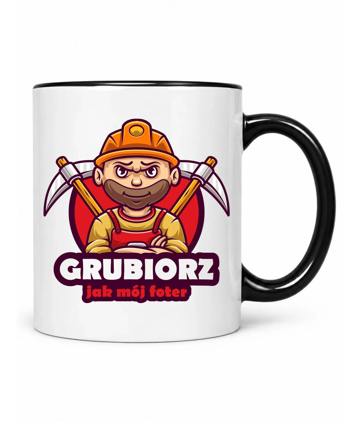 Kubek dla górnika - Grubiorz jak mój foter