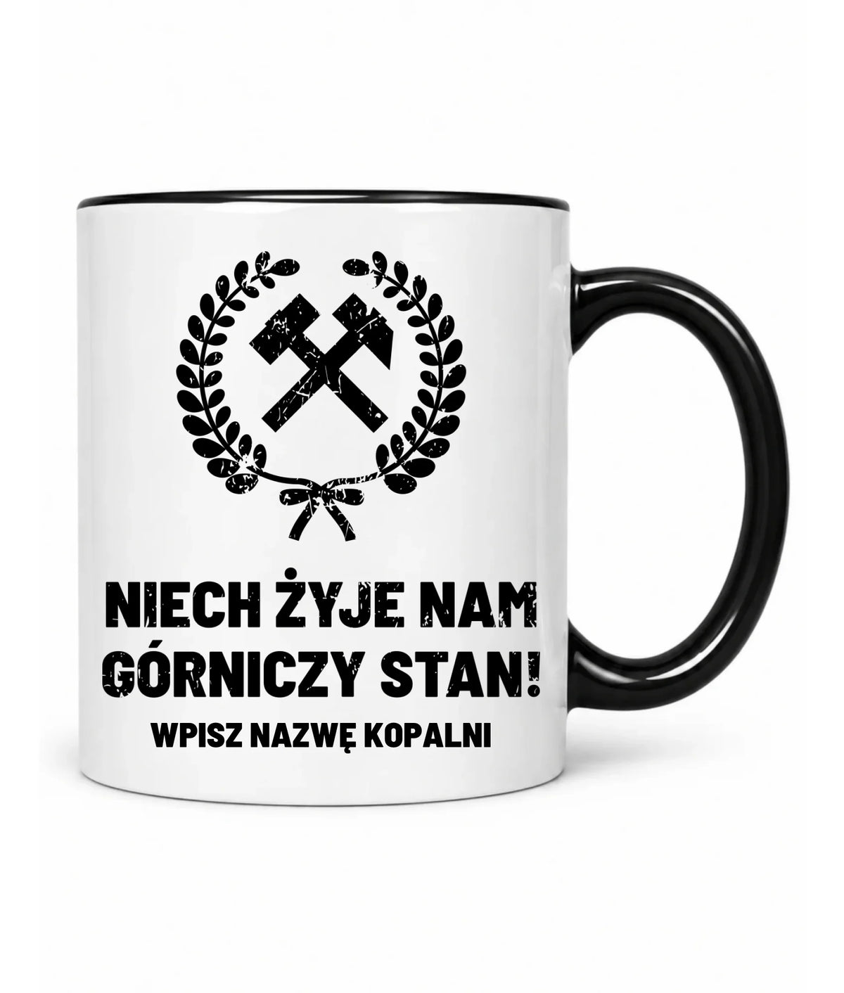 Kubek z nazwą kopalni dla górnika - Niech żyje nam górniczy stan