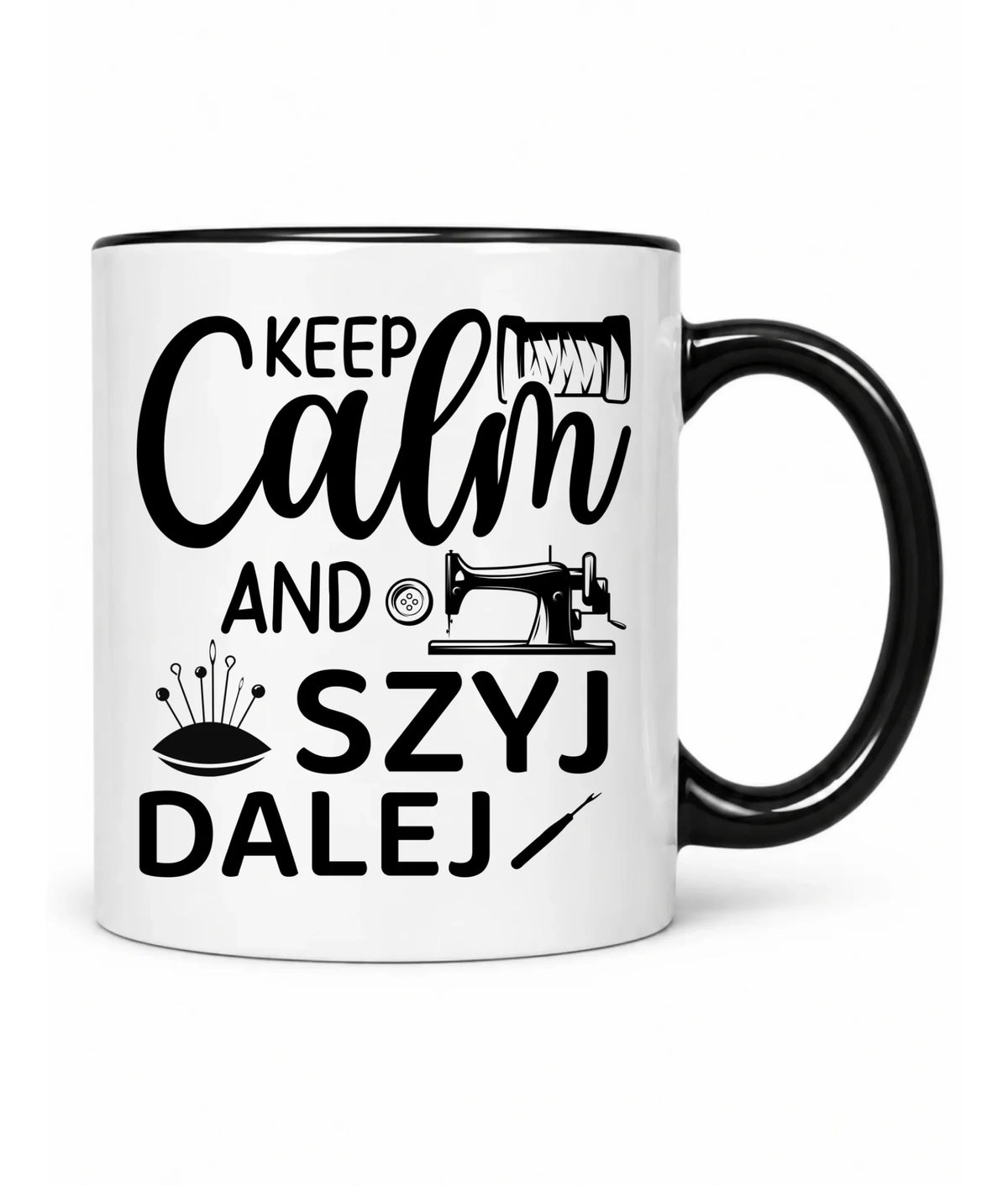 Kubek szyciowy dla krawcowej – KEEP CALM and SZYJ DALEJ HS31