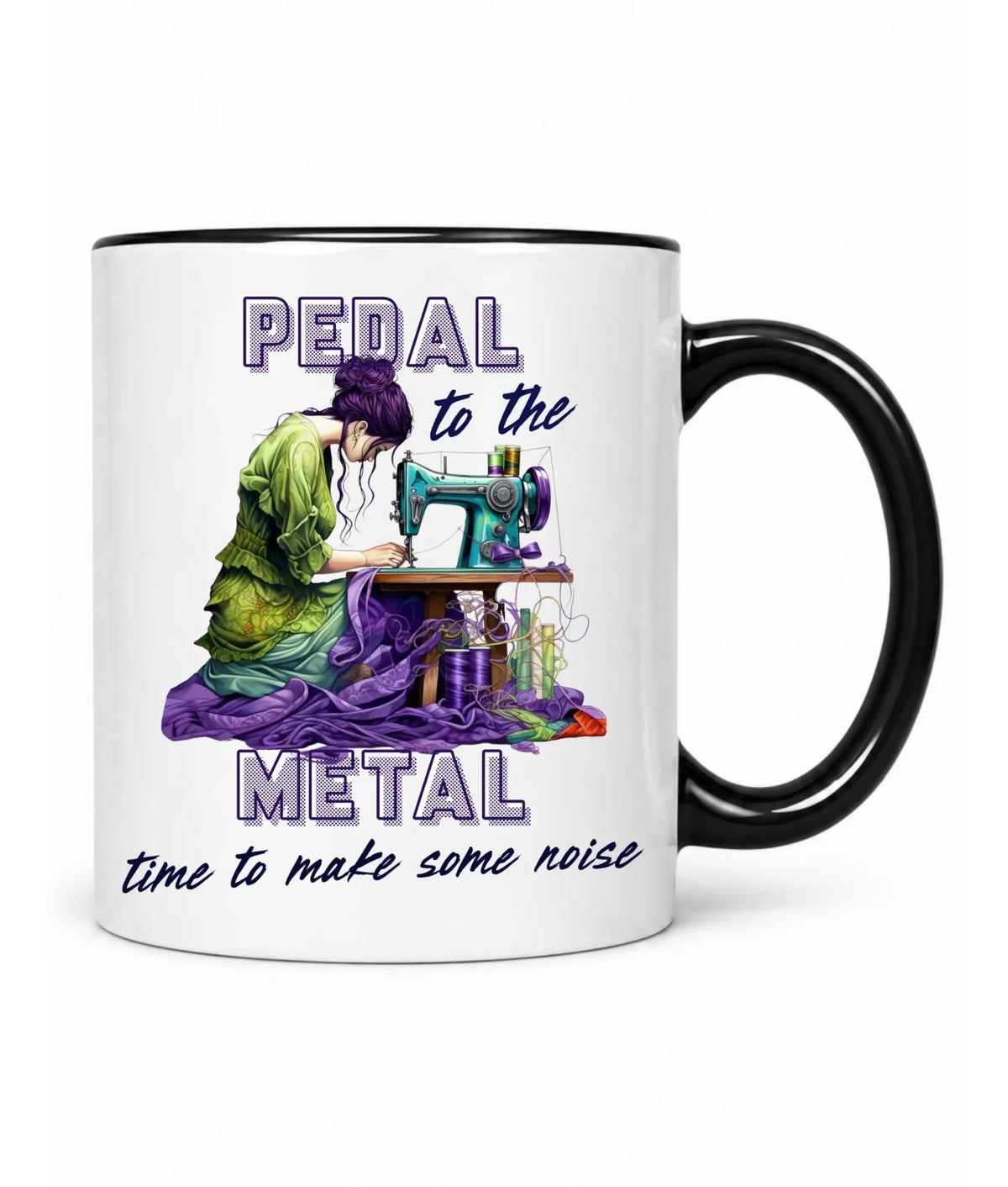 Kubek szyciowy - prezent dla krawcowej - PEDAL METAL HS01