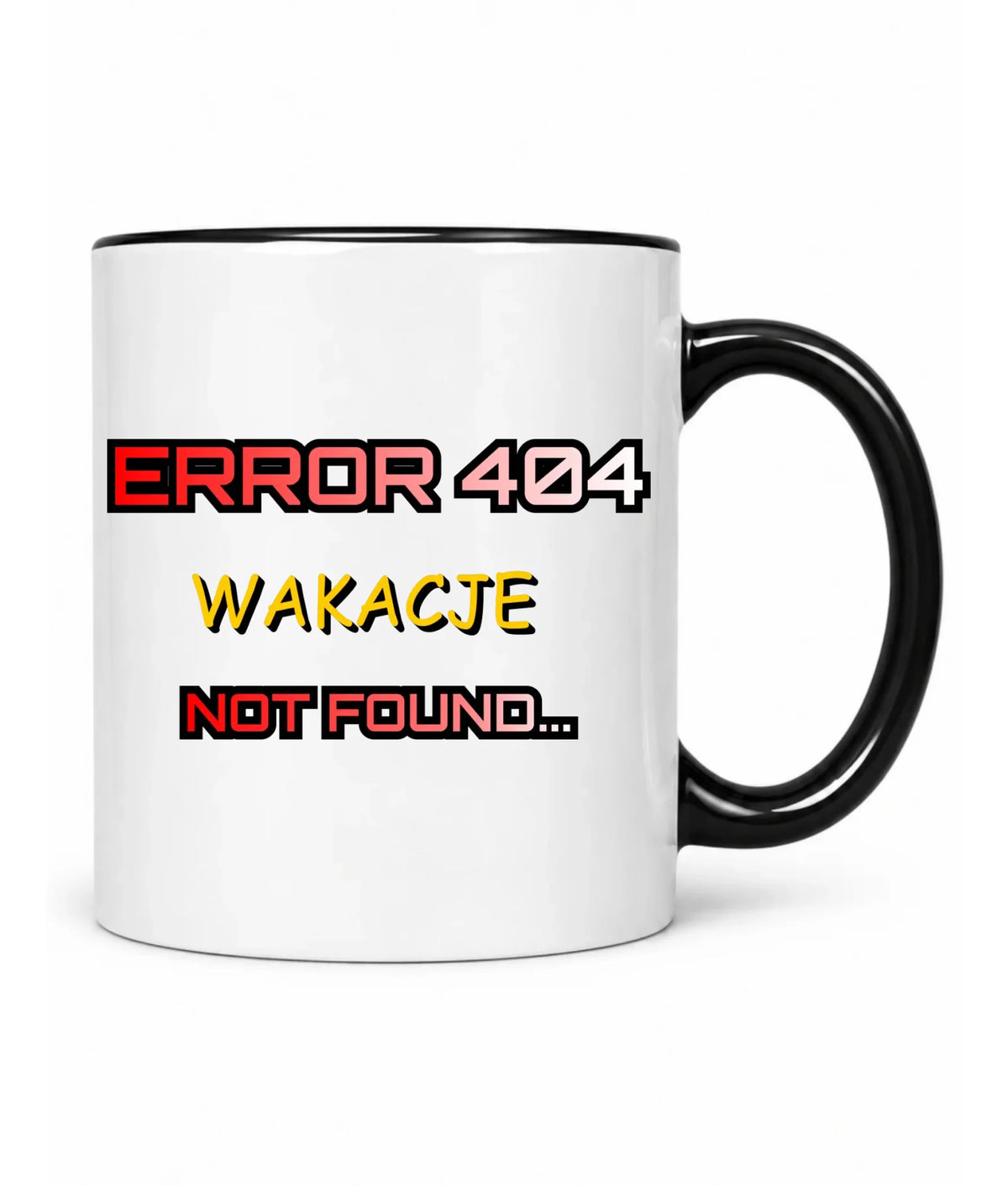 Kubek szkolny - Error 404 - śmieszny SZ15